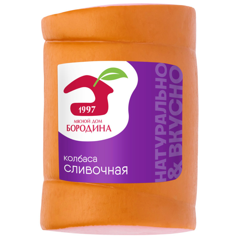 Изображение товара Колбаса МД Бородина сливочная варёная с говядиной и свининой, 599.9 г
