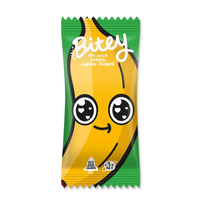 Изображение товара Батончик Take a Bite Bitey овсяно-фруктовый яблоко-банан, 30г
