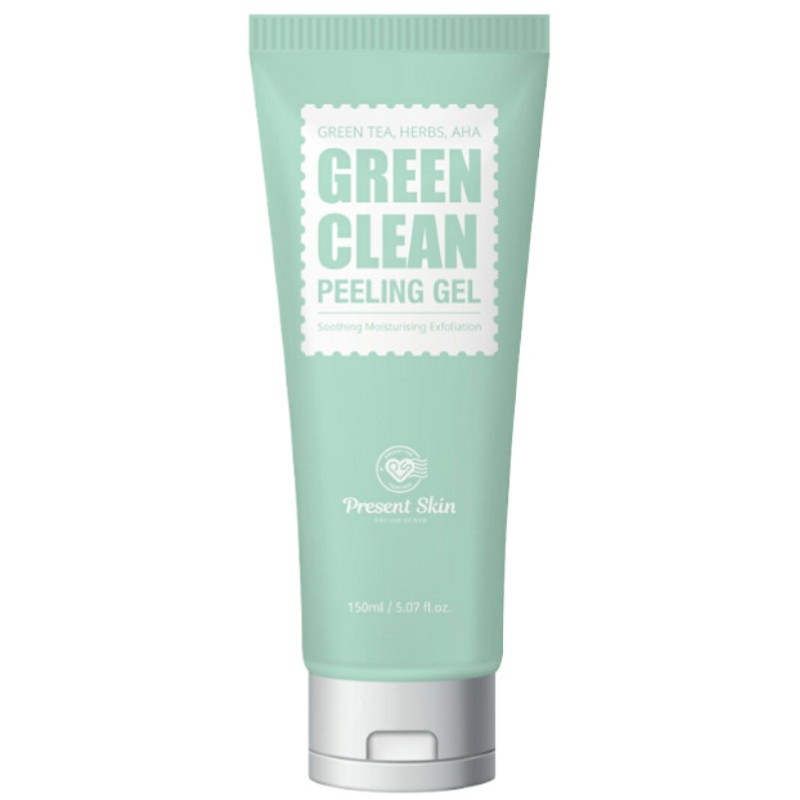 Изображение товара Гель-скраб для лица Present Skin Green-Clean 150мл для глубокого очищения кожи