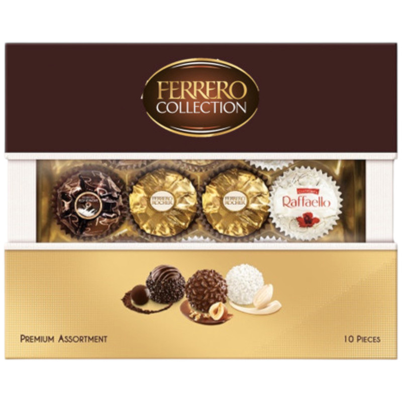 Изображение товара Набор конфет Ferrero Collection молочный, тёмный и белый шоколад 107,2 г