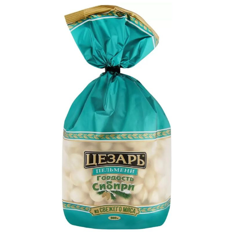 Изображение товара Пельмени Цезарь Гордость Сибири 800г натуральное мясо быстрое приготовление