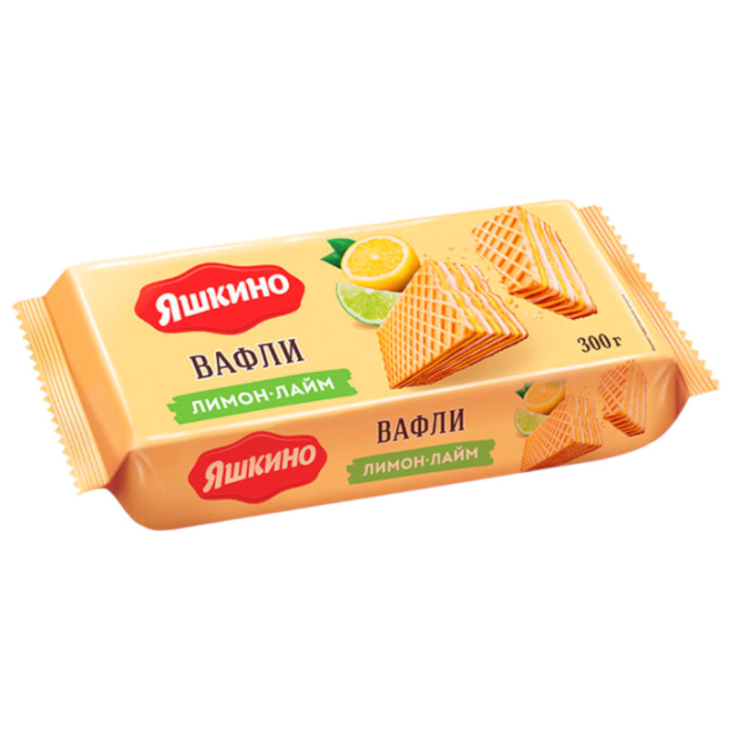 Изображение товара Вафли Яшкино лимон-лайм, 300г