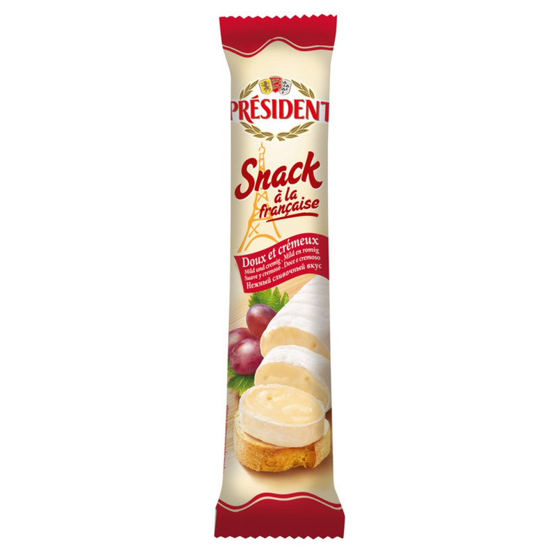 Изображение товара Сыр мягкий President Snack a la Francaise с белой плесенью 60%, 170г