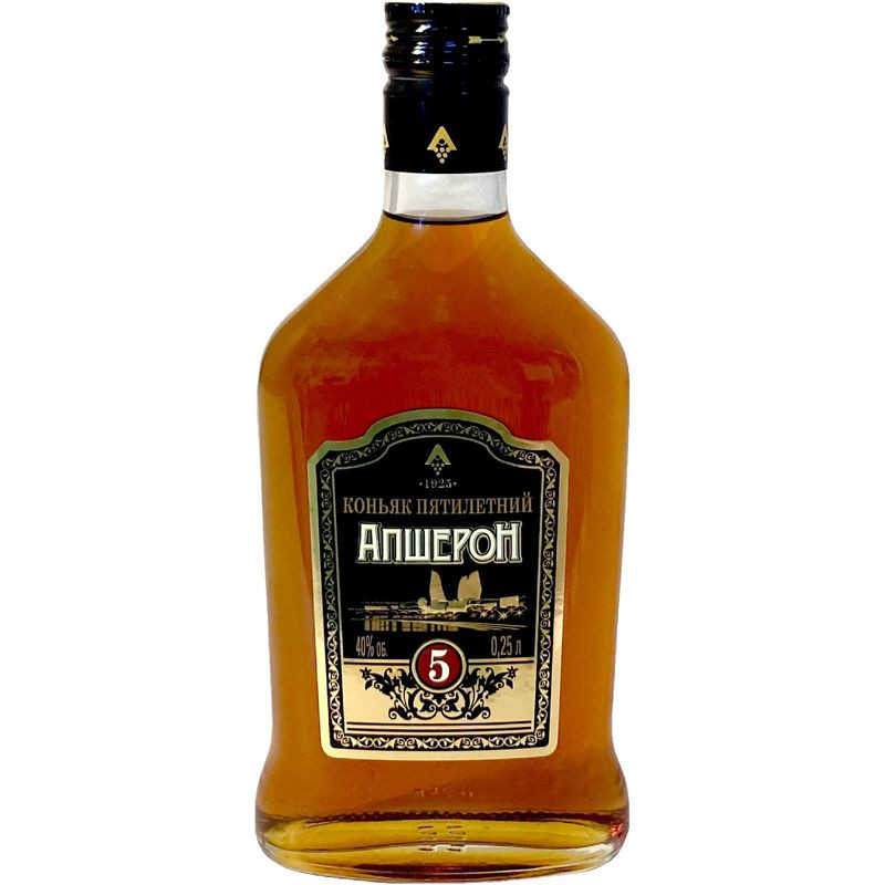 Изображение товара Коньяк Апшерон пятилетний 40% 250 мл Российский крепкий напиток