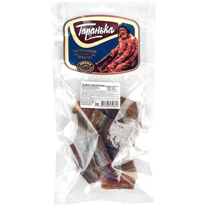 Изображение товара Янтарная рыба Тарань-ка солёно-сушёная 100г - натуральный продукт для закусок