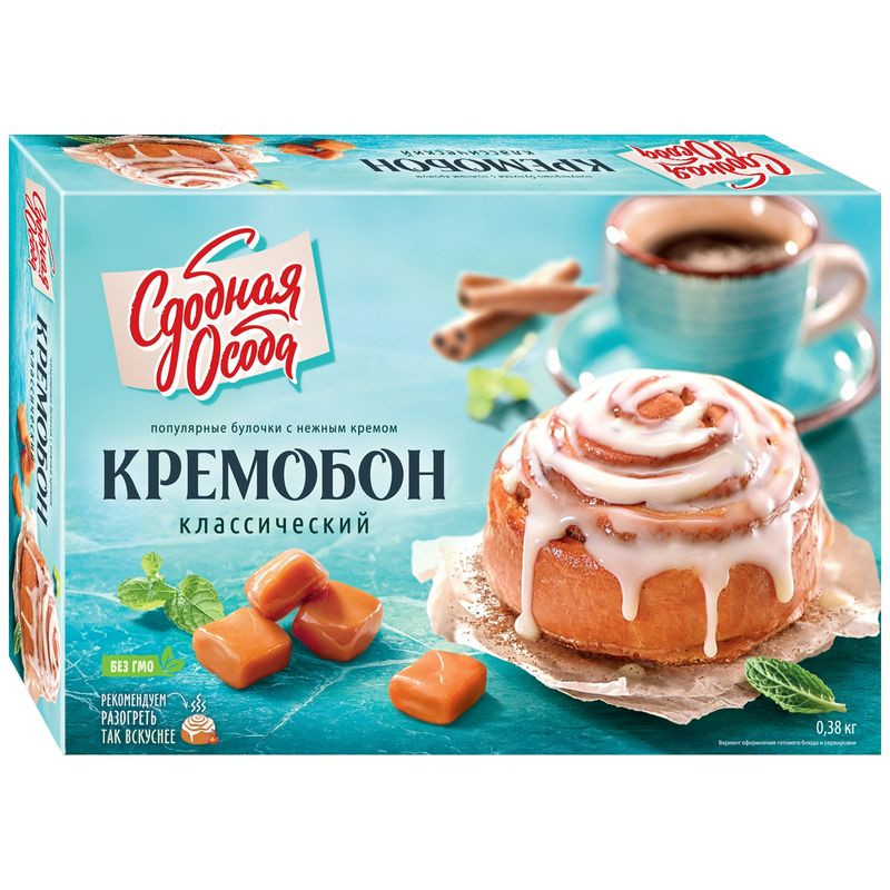 Изображение товара Кремобон Сдобная Особа Классическая с начинкой из карамели и корицы 380 г