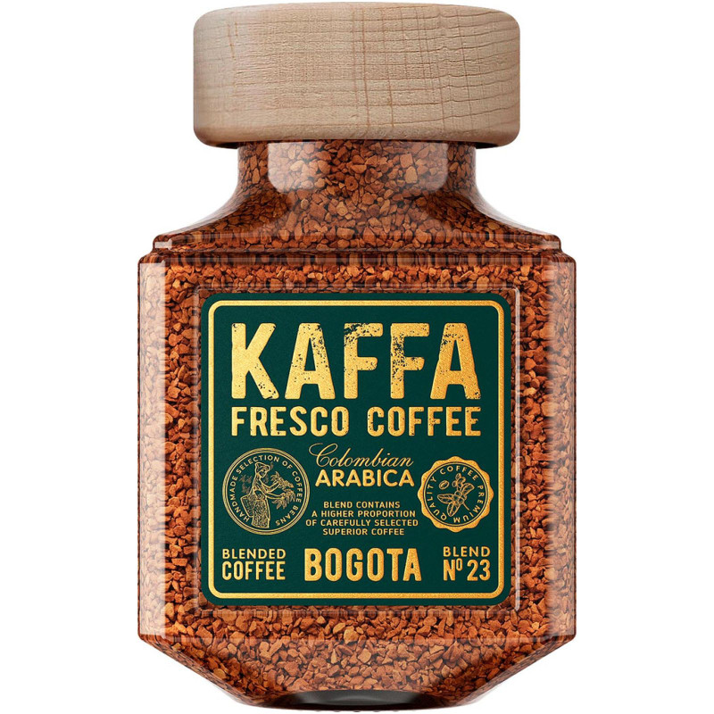 Изображение товара Кофе Kaffa Fresco Bogota растворимый натуральный 100г быстрое приготовление