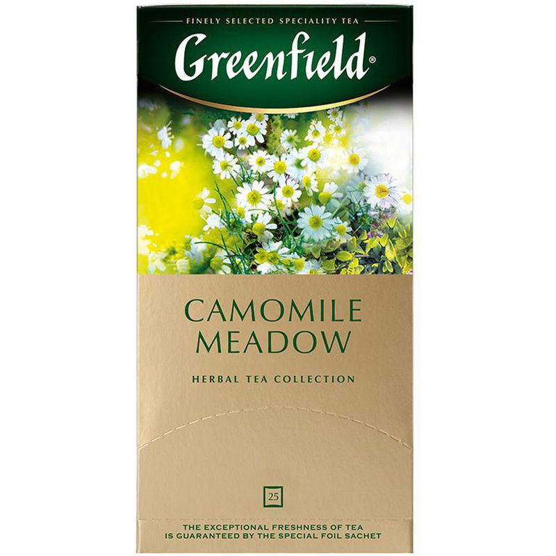 Изображение товара Травяной чай Greenfield Camomile Meadow с ароматом личи, 25 пакетиков