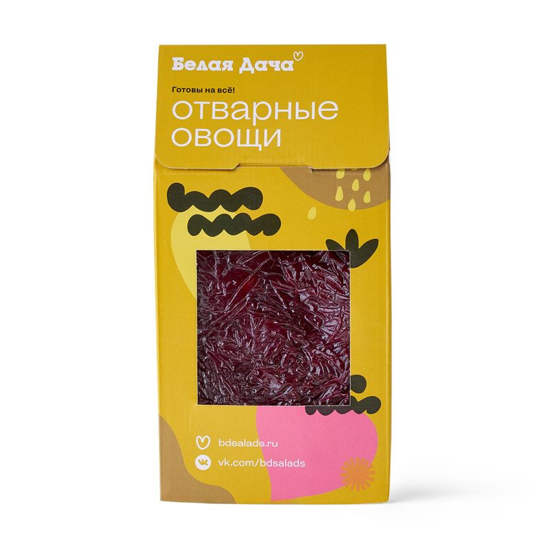 Изображение товара Свекла варёная тёртая 500г - качественный натуральный овощ для здорового питания