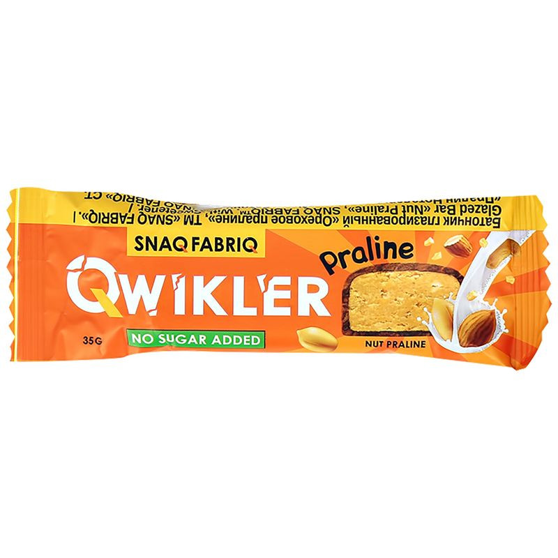 Изображение товара Батончик Snaq Fabriq ореховое пралине глазированный 35 г вкусное сладкое лакомство