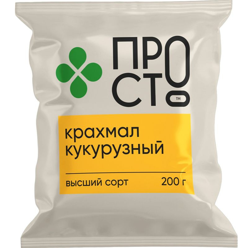 Изображение товара Кукурузный крахмал Пр!ст 200г для выпечки и кулинарии