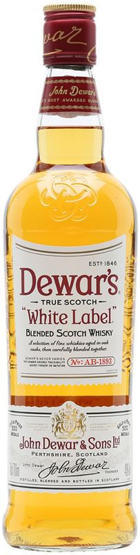 Изображение товара Виски Dewar's White Label 40%, 0. 5л - классический шотландский купаж