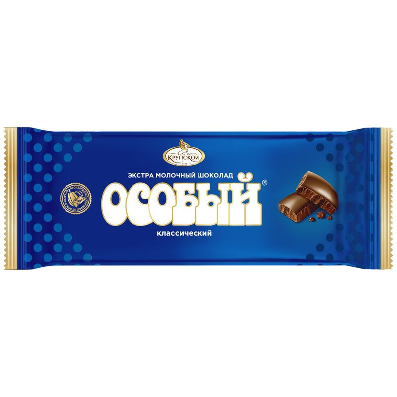 Изображение товара Шоколад экстрамолочный Фабрика им. Крупской 200 г Особый для сладкоежек