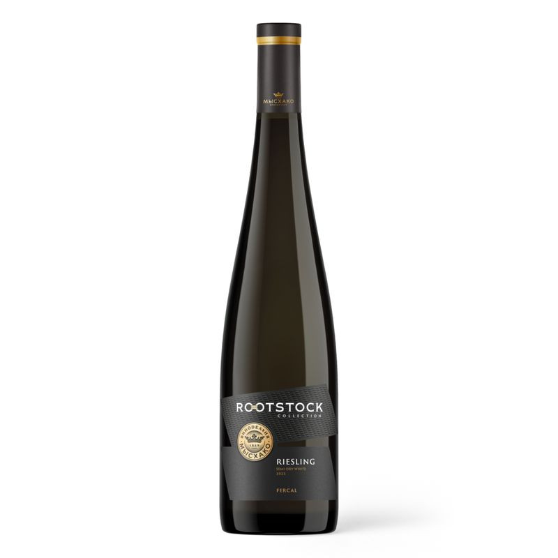 Изображение товара Вино Мысхако Рустсток Рислинг полусухое белое 750мл - российский качественный напиток