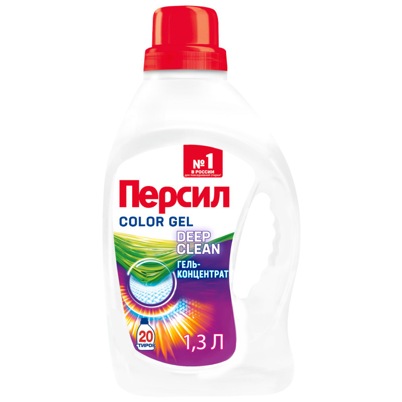 Изображение товара Гель для стирки Персил Power Gel Color 1.3л – эффективное средство для цветного белья
