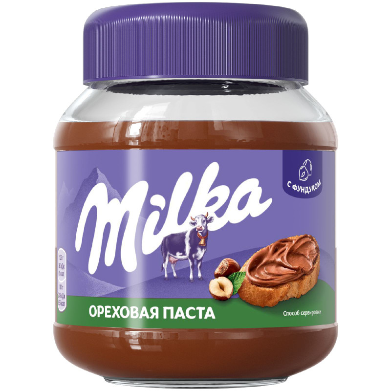 Изображение товара Паста Milka ореховая с добавлением какао, 350г