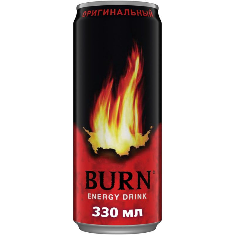 Изображение товара Энергетический напиток Burn 330 мл оригинальный вкус, Россия