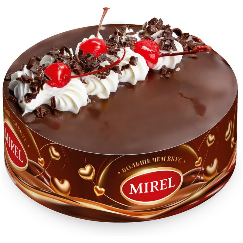 Изображение товара Мирель Чёрный лес торт 720 г классический десерт сладкий шоколадный