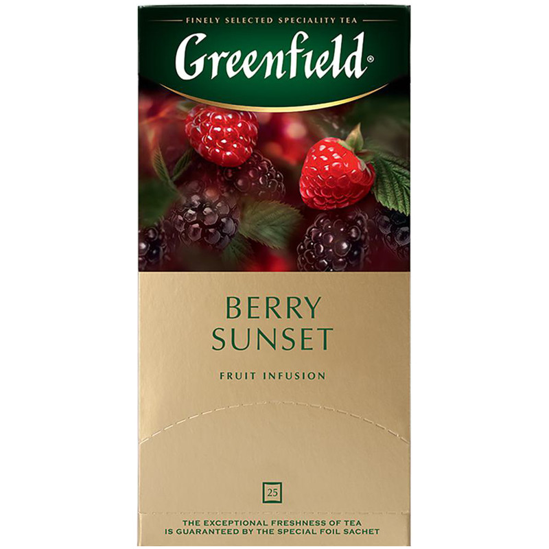 Изображение товара Напиток чайный Greenfield Берри сансет фруктовый лесные ягоды в пакетиках, 25х2г
