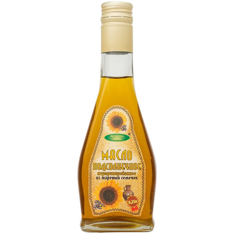 Изображение товара Масло подсолнечное нерафинированное Ароматы жизни 250 мл