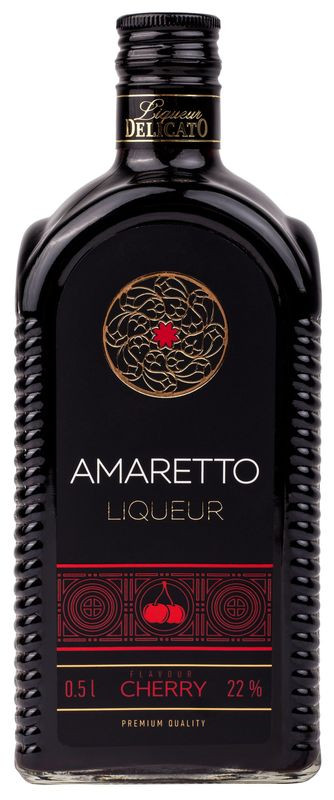 Изображение товара Ликёр Delicato Амаретто Вишня десертный 22% 0.5л Беларусь
