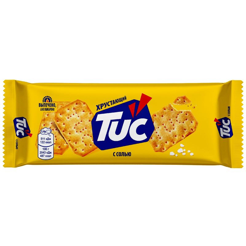 Изображение товара Крекер Tuc Original с солью 100г Россия вкусный хрустящий перекус