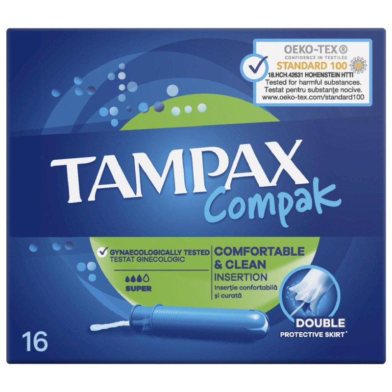 Изображение товара Тампоны Tampax Compak super, 16шт