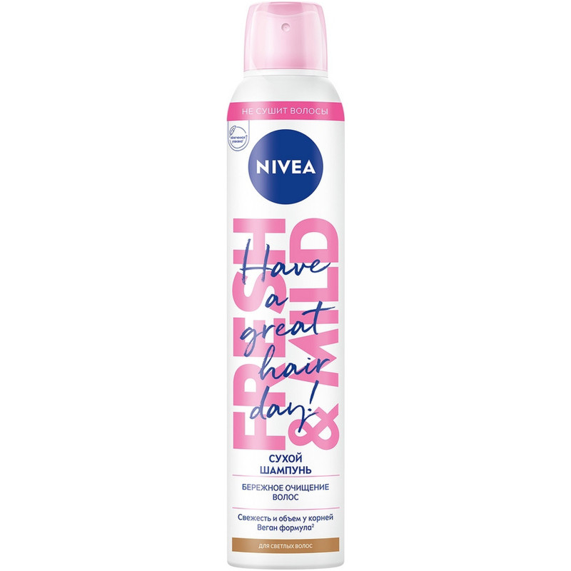 Изображение товара Сухой шампунь для светлых волос Nivea с эффектом объема, 200мл
