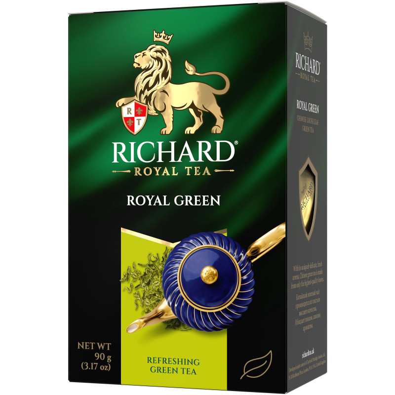 Изображение товара Чай Richard Royal Green зелёный китайский листовой, 90г