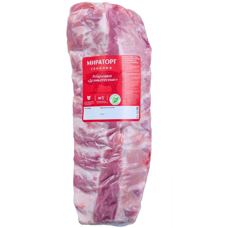 Изображение товара Свининые ребра Мираторг Деликатесные 14 дней хранения охлажденные