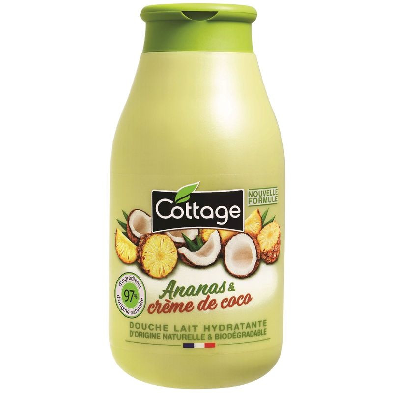 Изображение товара Молочко для душа Cottage Ананас Кокос увлажняющее 250 мл Франция