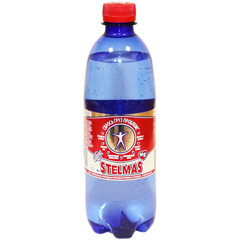 Изображение товара Вода Стэлмас MG+ минеральная природная питьевая газированная 500мл