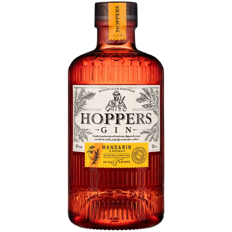 Изображение товара Джин Hoppers Mandarin & Rosemary 700мл Россия спиртной напиток