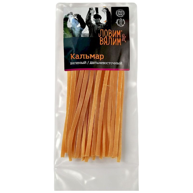Изображение товара Кальмар Ловим&Вялим паутинка 50г натуральный морепродукт для закусок