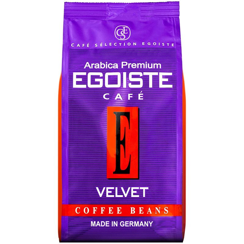 Изображение товара Эгоисте Вельвет жареный в зёрнах кофе 200 г Арабика Средняя обжарка Германия