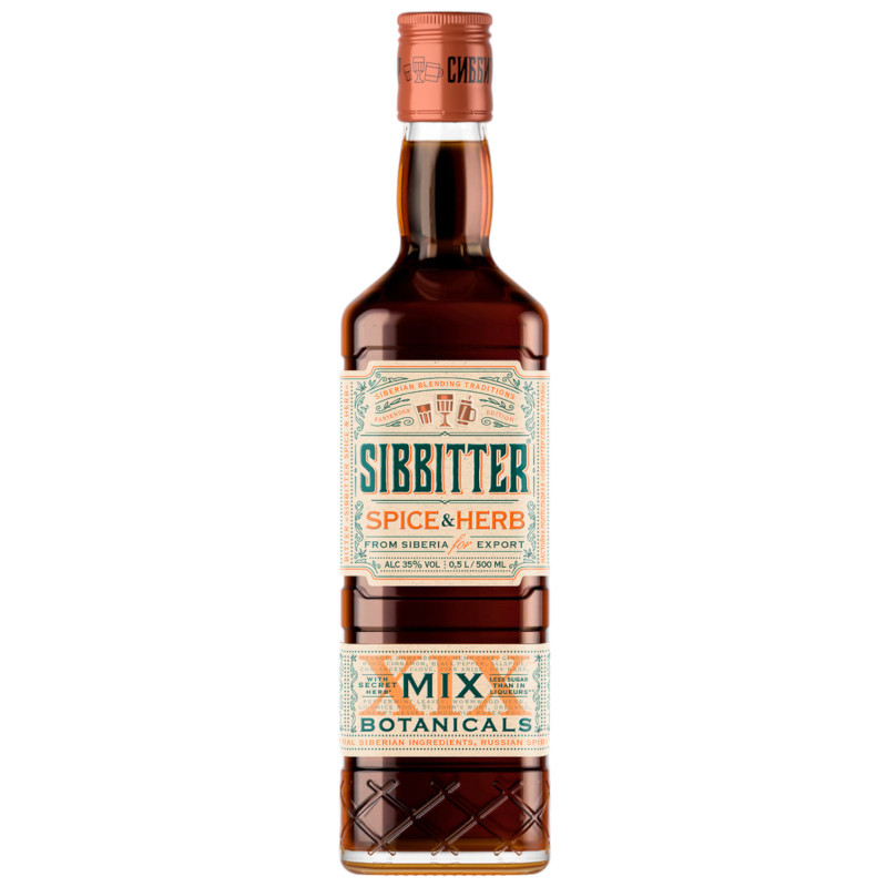Изображение товара Настойка Sibbitter spice&herb полусладкая 35%, 500мл