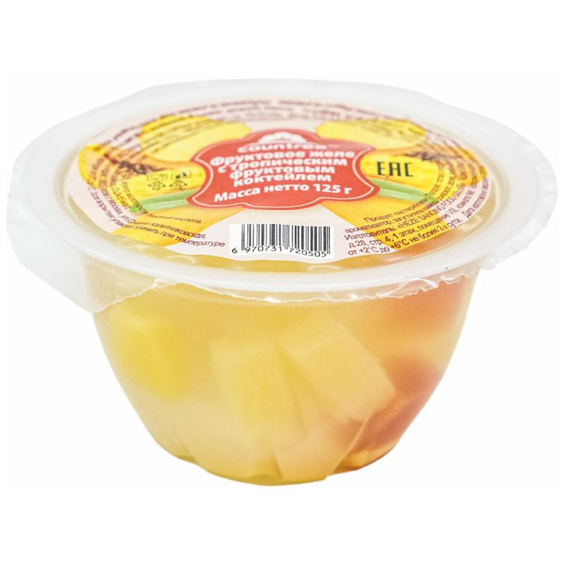 Изображение товара Желе Countree фруктовое с тропическим фруктовым коктейлем, 125г