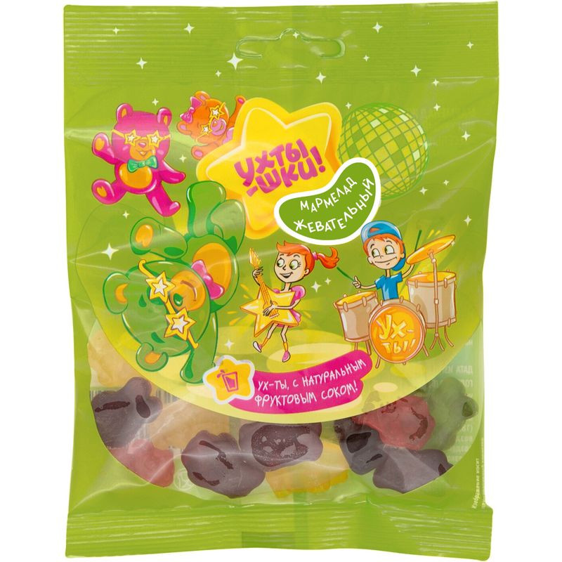 Изображение товара Мармелад жевательный фигурный в форме медведей Ухтышки, 70г