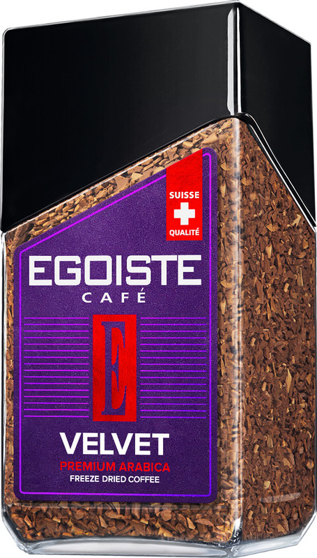 Изображение товара Кофе Egoiste Velvet натуральный растворимый сублимированный, 95г
