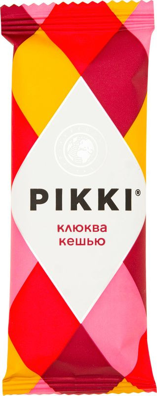 Изображение товара Батончик Pikki клюква-кешью 35г - сладкий перекус без сахара