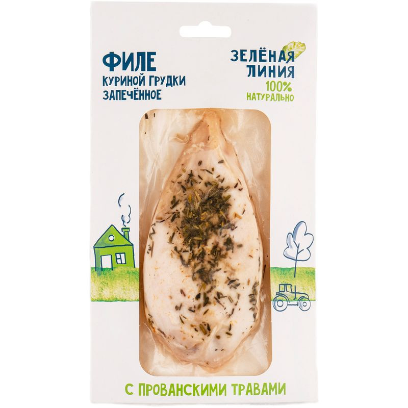 Изображение товара Филе куриной грудки запеченное с прованскими травами Зелёная Линия 182г