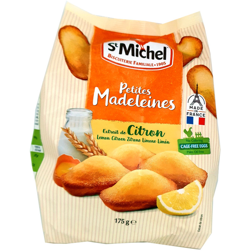 Изображение товара Пирожное St Michel Мадлен бисквитное со вкусом лимона 175г