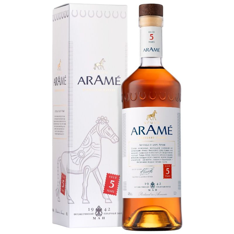 Изображение товара Коньяк Арамэ армянский ординарный пятилетний 40% 500 мл