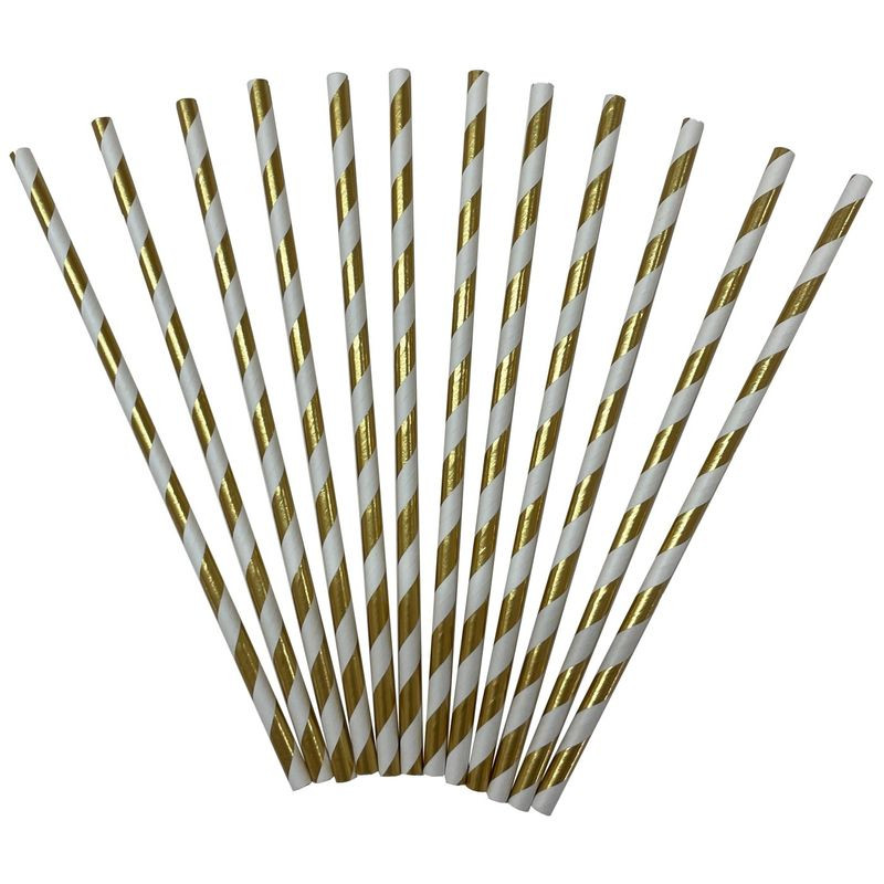 Изображение товара Бумажные трубочки для оформления стола 12 шт экологичные и прочные