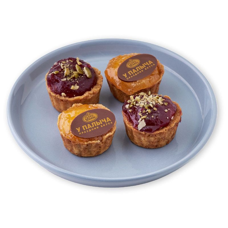 Изображение товара Пирожное У Палыча Чизкейк с ягодами песочное 135г натуральное сладкое изделие