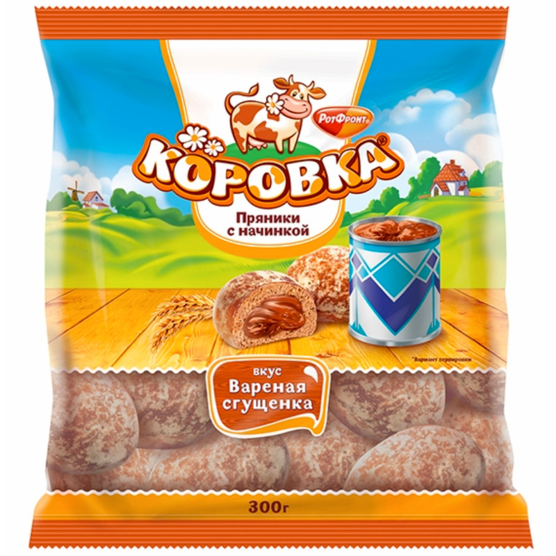 Изображение товара Пряники Коровка варёная сгущёнка, 300г