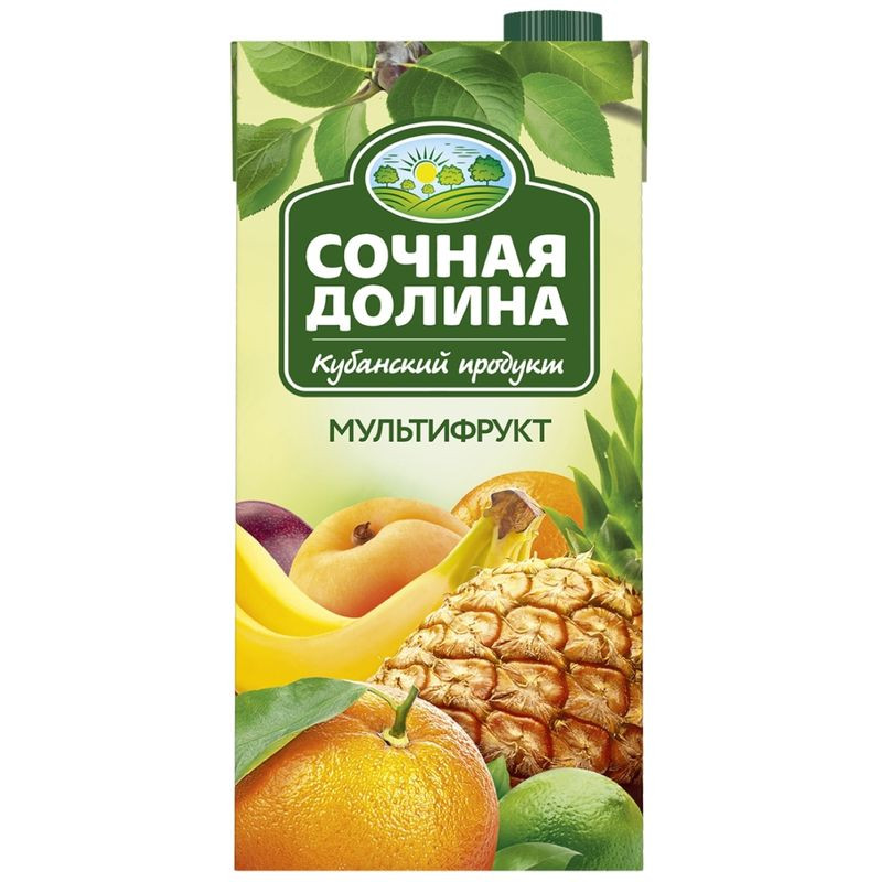 Изображение товара Мультифруктовый сокосодержащий напиток Сочная Долина 1,93л Россия