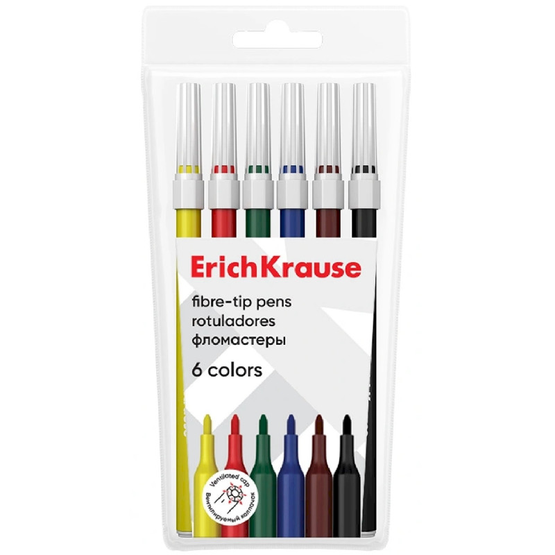 Изображение товара Фломастеры Erichkrause 6 цветов