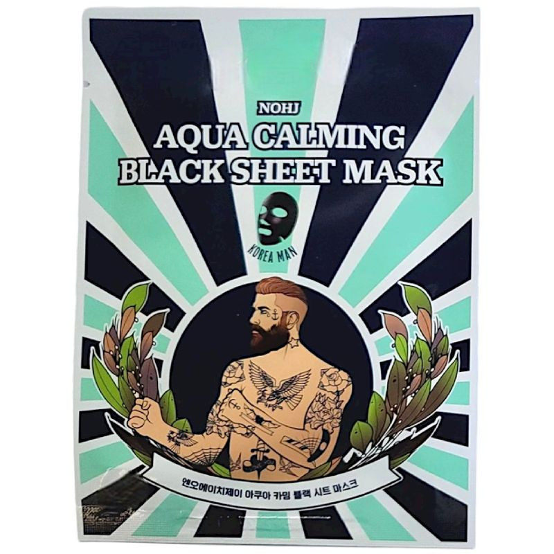 Изображение товара Маска тканевая для лица Nohj черная 26 г корея увлажнение и питание