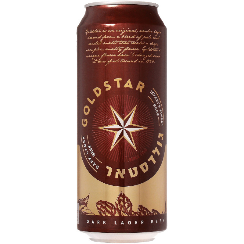Изображение товара Пиво Goldstar Dark Lager Beer тёмное фильтрованное пастеризованное 4,9%, 500мл